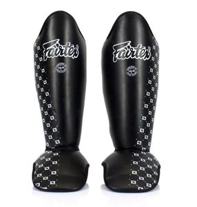 สนับแข้งมวยไทย Fairtex คุณภาพดีเยี่ยม หนัง PU โครงเหล็กคาร์บอนสูง น้ำหนักเบา ป้องกันอย่างมืออาชีพสำหรับผู้ใหญ่ - Product Image 1