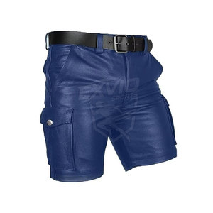 Service OEM, vente en gros, shorts en cuir pour hommes sur mesure, nouvelle collection, shorts en cuir pour hommes avec étiquette privée pour adultes - Product Image 2