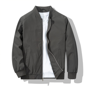 2026 New Arrival Outdoor Bomber Jacket Windproof Lightweight Travel Casual Zip Front Outerwear Men Bomber Jackets - Product Image 1