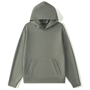 Trendy Oversized <b>Men</b> Plain Hoodie Casual <b>Pullover</b> With Street Fashion Appeal And Cozy Lining Front Pocket Regular Fit - Product Image 2