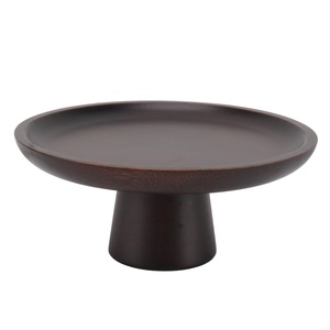 Modern Wooden Bowl Printed Pattern Decorative Serving Bowl Stylish <b>Table</b> Decor Handmade Wood Storage Bowl Home Use - Product Image 4