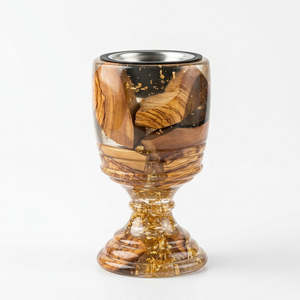 Quemador de incienso Bakhoor hecho a mano de madera roja con resina epoxi, quemador de Oud árabe Madhkan para fragancia del hogar durante el Ramadán. - Product Image 3
