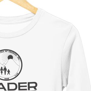 Jack Jill Leader <b>Long</b> Sleeve T Shirt <b>White</b> Crew Neck Solid Soft Casual Women's <b>Top</b> Summer 100% Cotton Breathable for Family - Product Image 5