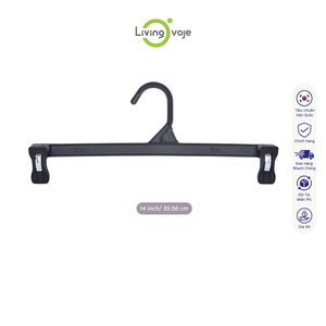 SB Tech Plastic Clothes <b>Hangers</b> With Clips 8 Inch Space Saving Wardrobe Organizer Hooks Minimalist Design - Product Image 6