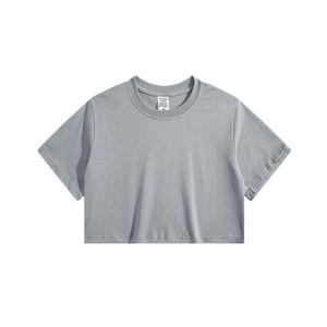 Camiseta de manga corta con cuello redondo y estampado de leopardo para mujer, informal, de corte regular, de algodón, para primavera y verano - Product Image 5