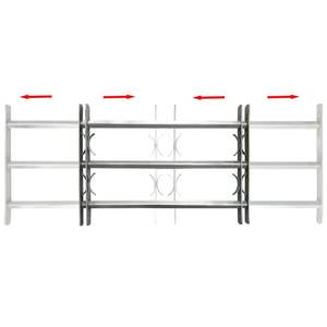 ตะแกรงนิรภัยปรับได้ขนาด 19.7 นิ้ว-25.6 นิ้ว พร้อมคานขวาง 3 คาน สำหรับประตูและหน้าต่าง - Product Image 2