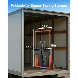 Transpallet Idraulico con Capacità di Carico di 450 Libbre, Sollevatore a Verricello, Stacker con Altezza Massima di Sollevamento di 35,8 Pollici, Carrello Elevatore con Capacità di Carico di 350 Libbre - Product Image 6