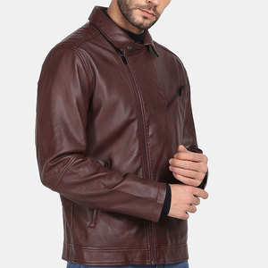 Bulk Quantity Customized Packing <b>Men's</b> Biker Leather <b>Jacket</b> Winter Collection Great Personality <b>Men's</b> Leather <b>Jacket</b> - Product Image 2