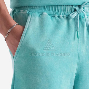 กางเกงขาสั้นผู้ชายแบบย้อมสีสไตล์วินเทจ ผ้าฝ้าย 100% ระบายอากาศ แห้งเร็ว สวมใส่สบาย ขายส่ง ราคาดีที่สุด รับผลิตแบบ OEM พร้อมบริการออกแบบโลโก้ตามสั่ง - Product Image 6