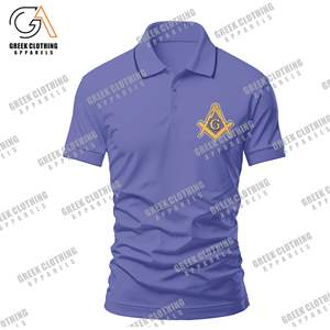 Chemises Polo Homme Personnalisées à Manches Courtes avec Logo Brodé, Design Imprimé Tendance, Style Maçonnique, Uniformes de Travail – Prix Abordable - Product Image 1