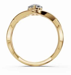 Bijoux en diamant de 0,300 carat, 1 pierre, or massif 9k 14k 18k, or jaune, rose, blanc, pierre précieuse authentique, bijoux fins, cadeau de haute qualité - Product Image 2