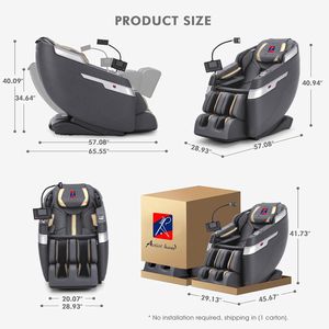 Fauteuil de massage portable en cuir PU à prix abordable, zéro gravité, 8D, pour les jambes et les pieds, avec pression des doigts sur tout le corps, machine de soins personnels et de détente - Product Image 2