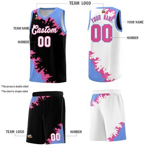 Conjunto de Pantalones Cortos de Baloncesto Unisex para Jóvenes, Verano, BSCI, Reversibles, con Diseño de Logotipo Personalizado, Transpirables, Tallas Grandes - Product Image 2