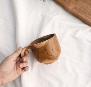 Taza de Madera Artesanal de Moda, Taza de Café y Té de Madera de Acacia, Taza Reutilizable de Estilo Rústico, Accesorios Ecológicos para la Mesa de Cocina - Product Image 2