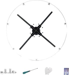 Missyou 3DHologramFan Cover for 60CM Fans <b>Protective</b> Acrylic <b>Shield</b> Compatible with Scratch Resistant Dustproof Easy Install - Product Image 5