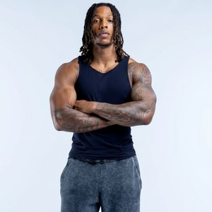 Chalecos Deportivos de Algodón con Logo Personalizado al por Mayor, de la Mejor Calidad, para Hombre, Ajustados, de Secado Rápido, para Gimnasio y Entrenamiento, Camisetas sin Mangas Sólidas para Hombre - Product Image 6