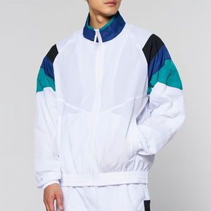 Custom Men's Retro Color Block Windbreaker Set <b>90s</b> Vintage Lightweight Waterproof Tracksuit Two Piece Jogging Sportswear Suit - Product Image 1