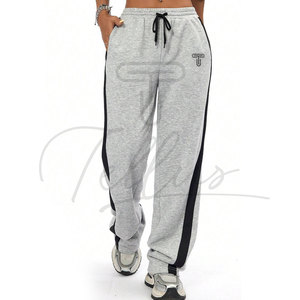 Pantalon droit taille haute pour femme, basique, décontracté, polyvalent, coupe large, uni, style jogging ample, prix raisonnable - Product Image 4