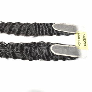 100% indien Temple cheveux humains brut naturel sans produit chimique couleur 2*6 Hd dentelle fermeture ondulés lâche vague profonde cheveux humains non transformés - Product Image 3