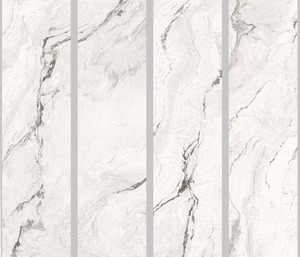 Losas de Porcelana Pulida Blanca de Cuarcita Castello, Superficies Elegantes con Efecto Mármol para Interiores de Lujo - Product Image 3