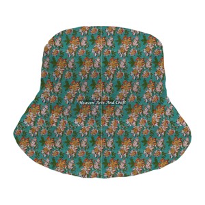 Vente d'usine – Nouveaux chapeaux bob matelassés personnalisés à imprimé intégral, avec logo sur mesure, pour hommes et femmes, haute qualité - Product Image 5