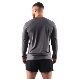 Camiseta de Manga Larga para Hombre, Secado Rápido, Transpirable, Deportiva, para Entrenamiento, Paquete de Dos - Product Image 3