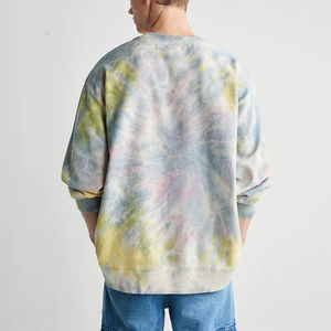 Sweat-shirt tendance pour homme de qualité supérieure, 100% coton polyester, tie-dye, personnalisé, écologique, séchage rapide, respirant - Product Image 5