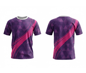เสื้อยืดกีฬาแบบสั่งทำพิเศษ พิมพ์ลายแบบซับลิเมชั่นเต็มตัว พร้อมบริการพิมพ์ลายแบบไม่จำกัดจำนวน |   ไซส์ผู้ชาย ผู้หญิง และเยาวชน |   น้ำหนักเบา แห้งเร็ว - Product Image 2