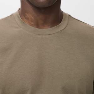 เสื้อยืดสตรีทแวร์ผ้าคอตตอนเนื้อนุ่มแบบโอเวอร์ไซส์ ทรงไหล่ตก พิมพ์ลายคุณภาพสูง เสื้อยืดน้ำหนักมากสำหรับผู้ชาย - Product Image 2