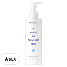 Dewytree Lait Nettoyant Haute Teneur en Acides Aminés 400ml, Lot de 9, Formule Liquide - Product Image 1