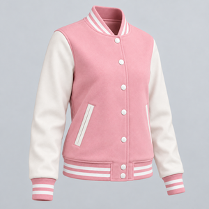 Premium <b>Women</b> <b>Varsity</b> <b>Jacket</b> Soft Fabric Comfortable Fit <b>For</b> Casual Wear Streetwear Outdoor Activities And Daily Fashion - Product Image 4