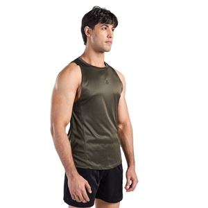 Débardeur Homme d'Été Respirant et Léger en Coton Tricoté à Col Rond, Motif Uni, Qualité Supérieure, Idéal pour le Sport et la Gym (OEM) - Product Image 1