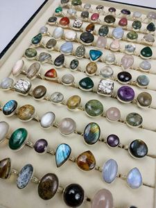 Anillos de gemas mixtas de última moda para joyería de lujo, anillos de cristal con gemas mixtas para mujer en diferentes colores - Product Image 3