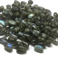 Cristal de labradorite naturelle de haute qualité, poli, 14 mm, pierre semi-précieuse noire, certifiée IGI, pour la fabrication de bijoux et l'artisanat