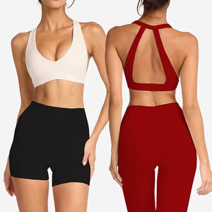 Conjunto de entrenamiento de sujetador corto de un hombro de verano con falda corta Ropa de mujer Ropa deportiva personalizada - Product Image 1