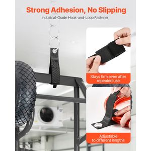 Set di 8 Cinghie Resistenti per Organizzazione del Garage - Organizzatore Portatile per Cavi - Product Image 2