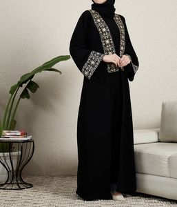 Nouvelle collection de vêtements islamiques traditionnels noirs magnifiques de Dubaï pour femmes, Abaya d'Arabie Saoudite, Abaya de Dubaï, vêtements musulmans, vêtements du Golfe - Product Image 3