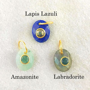 Abalorios de Cuarzo Esmeralda Ovalados de 10x8mm con Doble Piedra, Anillo de Salto de Plata Esterlina Bañada en Oro, Joyería Curativa de Cuarzo Esmeralda - Product Image 5