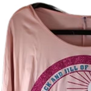 เสื้อยืดแขนโดลมานสำหรับผู้หญิงของแจ็คและจิลทรงหลวมสบาย ๆ ผ้าฝ้ายเนื้อนุ่ม สวมใส่สบาย สไตล์แบทวิง แฟชั่นท็อปน้ำหนักเบา - Product Image 2