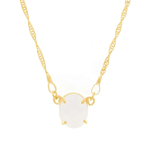 Collar Minimalista con Colgante Chapado en Oro, Perla de Imitación Redonda con Engaste de Garra, Cadena Singapur Trenzada, Unisex - Product Image 2