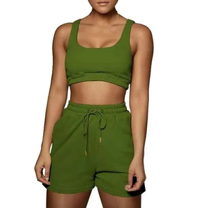 Ensemble de leggings de yoga taille haute pour femme, personnalisable, en promotion, sans couture, séchage rapide, respirant, extensible dans les quatre sens, couleur unie, sport et mode - Product Image 1