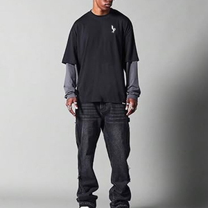 เสื้อยืดผู้หญิงสีพื้น แขนสองชั้น ปักลาย คอกลม ทรงปกติ รุ่นใหม่ล่าสุด - Product Image 5