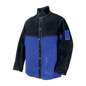 แจ็กเก็ตเครื่องเชื่อมแบบปลอดภัยเสื้อแจ็กเก็ตหนังวัวแยกสำหรับเสื้อผ้าเพื่อความปลอดภัยในการผลิต - Product Image 5