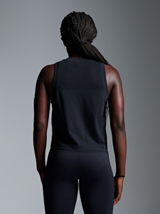 Débardeur court pour femme de haute qualité, col rond, coupe ajustée, sans manches, respirant, en polaire pour un confort quotidien - Product Image 2