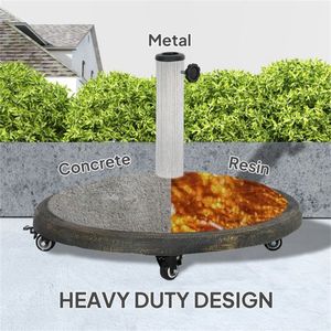 Base per Ombrellone Quadrato da Giardino in Acciaio Inossidabile per Patio, Ristorante, Hotel, Spiaggia, Piscina, Telaio in Acciaio con Raggio di 3M per Giardini - Product Image 5