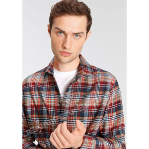 เสื้อเชิ้ตผ้าสักหลาดลายสก็อตสำหรับผู้ชาย หนา 100% ผ้าขนสัตว์บุซับใน เสื้อเชิ้ตฤดูหนาวแขนยาว สวมใส่สบายๆ ทำงานได้ ติดกระดุม - Product Image 5