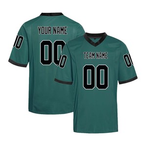 Fournisseur en gros de maillots de football américain professionnels, tissu en mesh, logo personnalisé, impression haute résolution, séchage rapide, pour hommes - Product Image 3