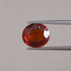 Hessonite rouge naturelle en vrac, 4,69 carats, taille ronde, 10,5x9,5 mm, qualité excellente certifiée IGI, pour la fabrication de bijoux - Product Image 1