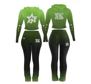 Conjuntos de Yoga de Alta Calidad para Mujer 2026, Traje Deportivo de Primavera, Chaqueta Ajustada, Pantalones Jogger, Ropa Deportiva, Conjuntos de 2 Piezas para Gimnasio y Fitness - Product Image 1