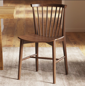 Chaise de salle à manger moderne du milieu du siècle en frêne massif à prix abordable, avec dossier de restaurant vintage, style Windsor commercial pour la maison - Product Image 6